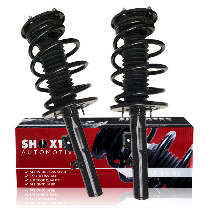 Shoxtec Front Complete Struts fits 2008 - 2009 Ford Taurus X, Coil Spring Assembly Shocks Absorber Kits Repl no. 11021 11022