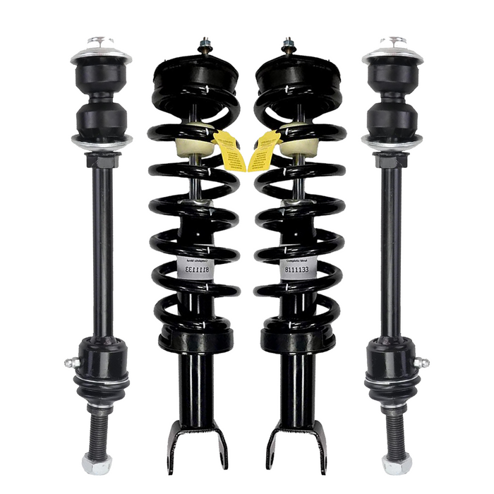 Shoxtec 4pc Front Suspension Shock Absorber Kits Replacement for 2009-2018 Dodge Ram 1500 2019-2020 RAM 1500 4WD Only Classic Includes 2 Complete Struts 2 Front Sway Bar End Link