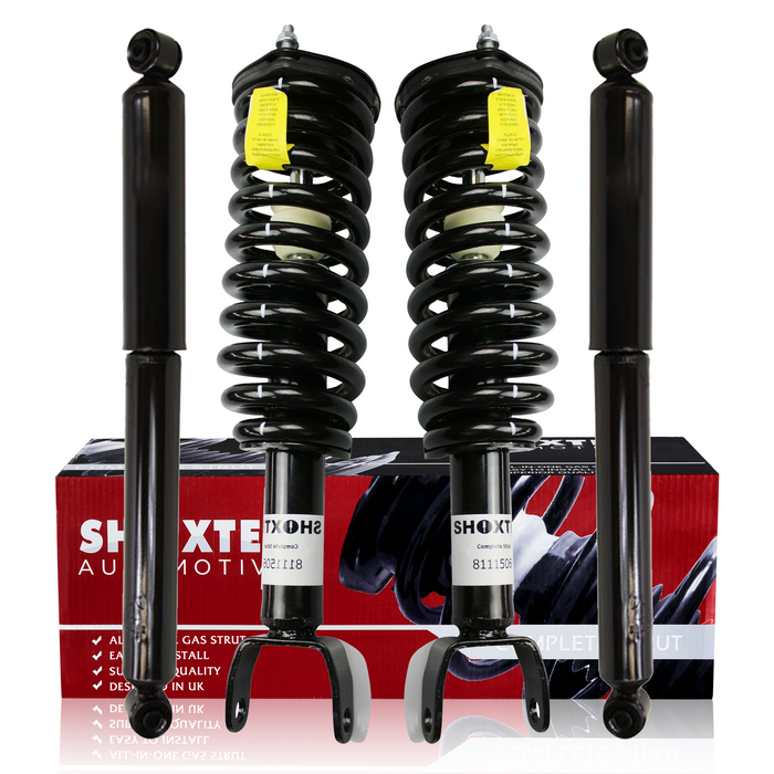 Shoxtec Full Set Complete Strut Shock Absorbers Replacement for 2005-2009 Dodge Dakota; 4WD; Replacement for 2006 Mitsubishi Raider; 4WD; Replacement for 2007-2009 Mitsubishi Raider; 4WD