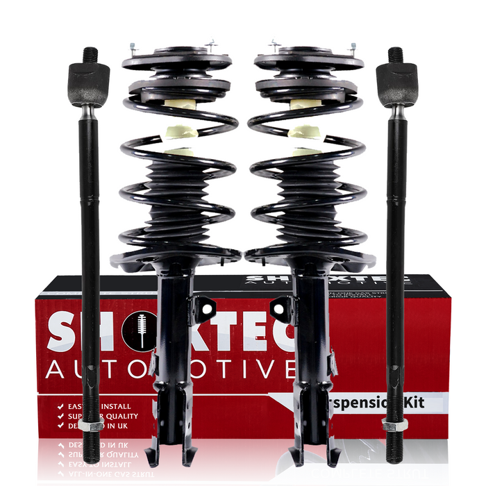 Shoxtec 4pc Front Suspension Shock Absorber Kits Replacement for 2014-2019 Toyota Corolla 1.8L I4 Excludes Sport suspension Includes 2 Complete Struts 2 Inner Tie Rod End