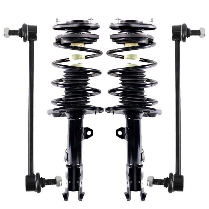 Shoxtec 4pc Front Suspension Shock Absorber Kits Replacement for 2014-2019 Toyota Corolla 1.8L I4 Excludes Sport suspension Includes 2 Complete Struts 2 Front Sway Bar End Link