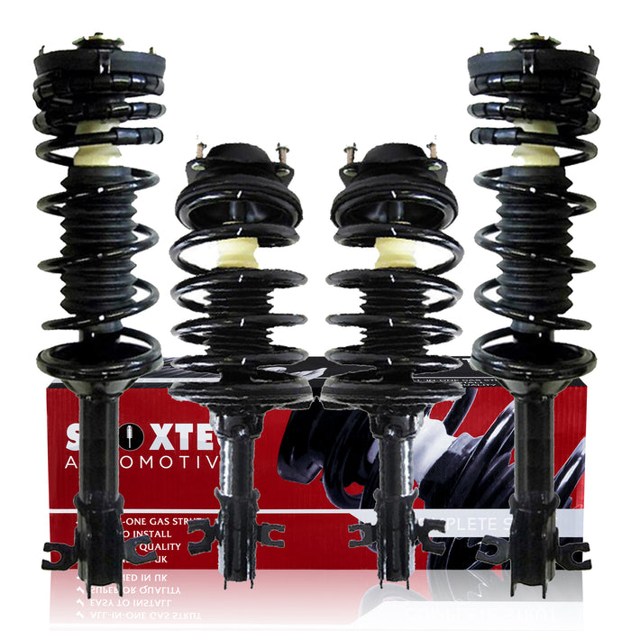 Shoxtec Full Set Complete Struts Assembly for 1997 - 2002 Ford Escort; 1997 - 1999 Mercury Tracer Coil Spring Shock Absorber Repl. Part no. 171992 171994