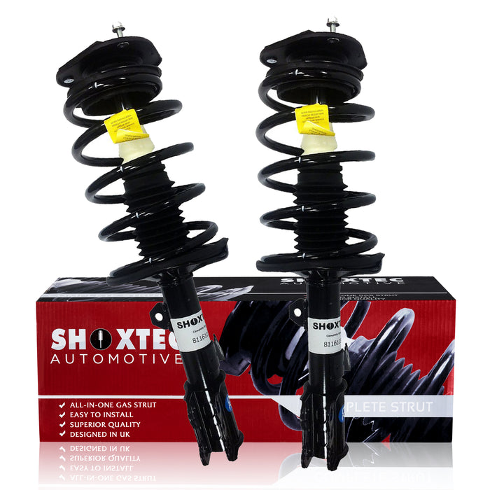 Shoxtec Front Complete Struts Coil Spring Assembly for 2003 - 2008 Toyota Corolla Coil Spring Shock Absorber Kits Repl. Part no. 172114 172115