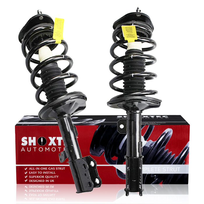 Shoxtec Front Complete Struts Assembly for 2003 - 2008 Pontiac Vibe; 2003 - 2008 Toyota Matrix; Coil Spring Shock Absorber Kits Repl. 172117 172116