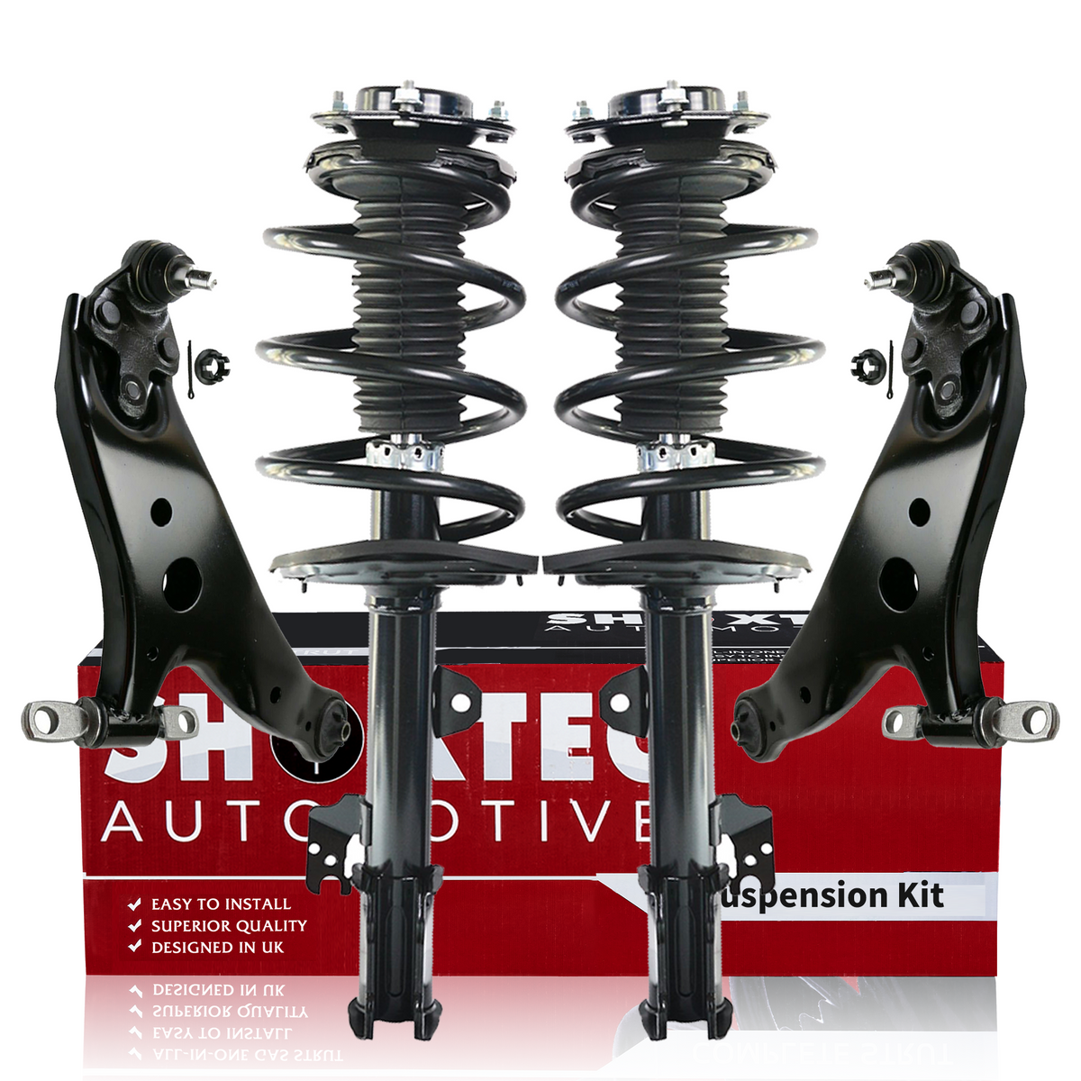 Front Pair Complete Struts & Spring Assemblies for 2014-2019 Toyota Highlander e Front Pair Complete Struts & Spring Assemblies for 2014-2019 Toyota Highlander e