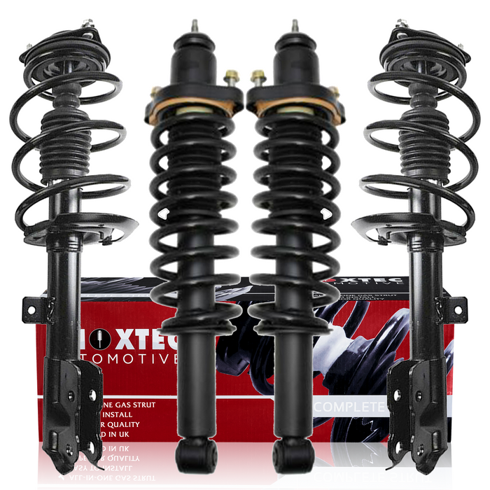 Shoxtec Full Set Complete Struts Coil Spring Assembly Shock Absorbers Replacement for 2011-2017 Jeep Compass 2.0L, 2.4L, FWD & 4WD w/o Off-Road Package; 2011-2017 Jeep Patriot 2.0L, 2.4L, FWD w/o Off-Road Package Repl. No. 172368, 172367, 172952