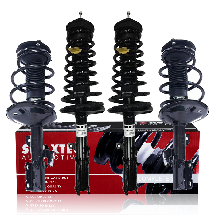 Shoxtec Full Set Complete Strut Replacement for 2002-2003 Lexus ES300; 2002-2003 Toyota Camry Coil Spring Assembly Shock Absorber Kits Repl Part No. 171491 171490 171493 171492€¦