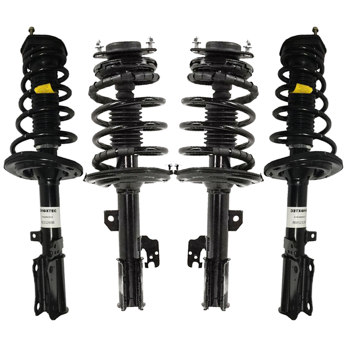 Shoxtec Full Set Complete Struts Coil Spring Assembly for 2007-2011 Toyota Camry; 2008-2012 Toyota Avalon Repl Part no. 11741 11742 172310 172309