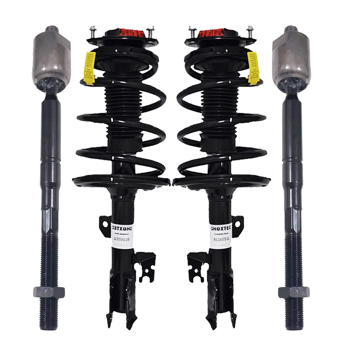 Shoxtec 4pc Front Suspension Shock Absorber Kits Replacement for 2007-2011 Toyota Camry 2006-2012 Toyota Avalon 2007-2009 Lexus ES350 Includes 2 Complete Struts 2 Front Inner Tie Rod End
