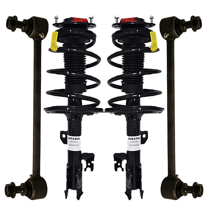 Shoxtec 4pc Front Suspension Shock Absorber Kits Replacement for 2007-2011 Toyota Camry 2006-2012 Toyota Avalon 2007-2009 Lexus ES350 Includes 2 Complete Struts 2 Front Sway Bar Endlink