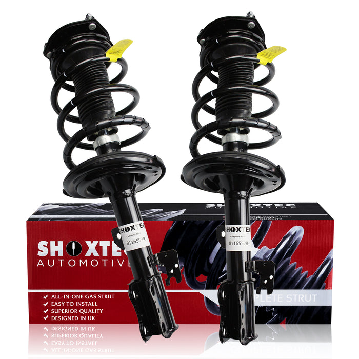 Shoxtec Conjunto de puntal delantero completo para Toyota Sienna FWD 2005 - 2010 Kits de amortiguadores de resorte helicoidal Repl. Número de pieza. 172363 172364