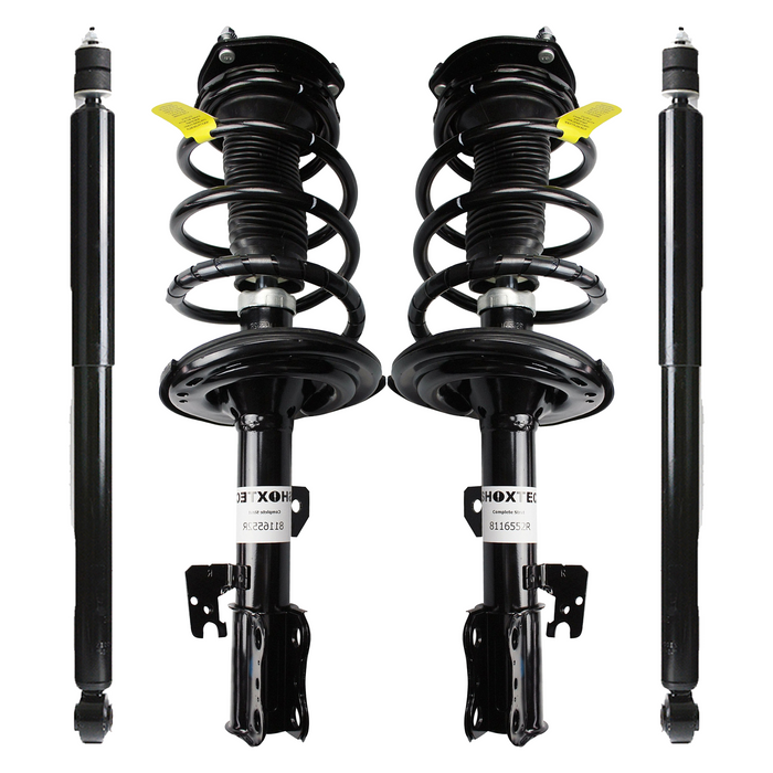 Shoxtec Full Set Complete Strut Shock Absorbers Replacement for 2007-2010 Toyota Sienna; FWD Only; 7 Passenger Seating Repl. no 172364 172363 37284