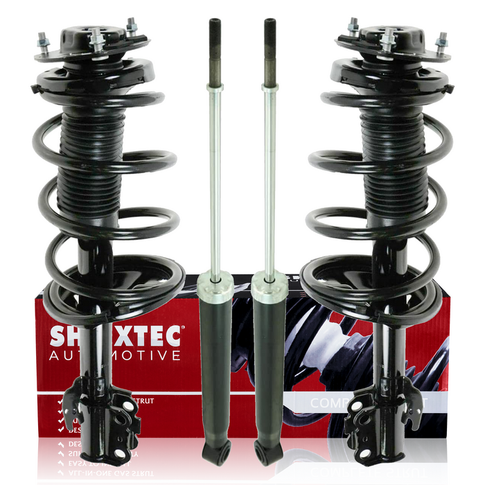 Shoxtec Juego completo de amortiguadores de repuesto para Toyota Sienna 2005-2010; 3.3L V6, 3.5L V6, Reemplazo. Número de pieza 172363,172364, 37301