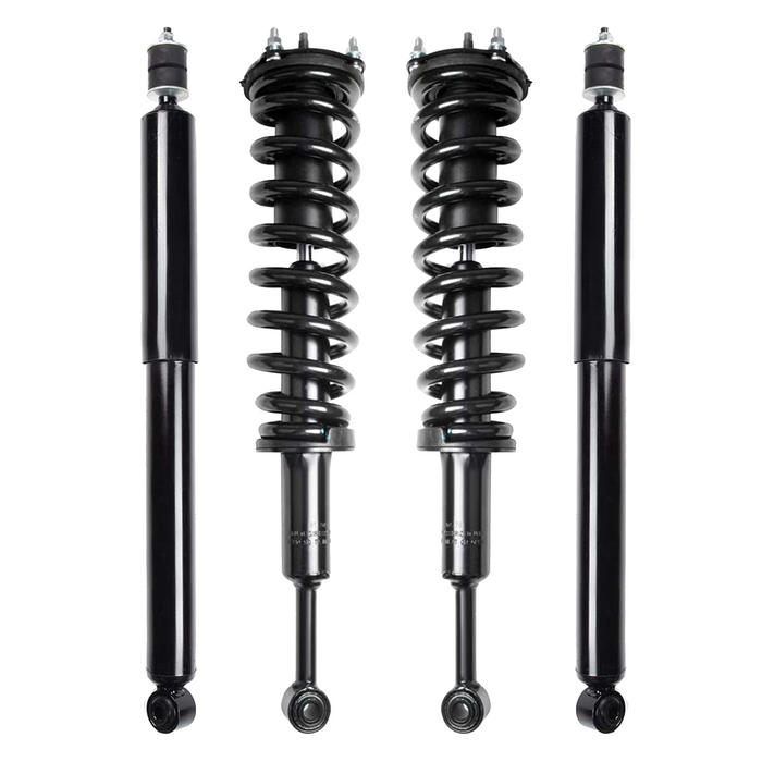 Shoxtec Full Set Shock Absorbers Replacement for 2007-2020 Toyota Tundra with Standard Cab Pickup & Crew Cab Pickup 4WD , except TRD Package, Repl. Part No.171119L, 171119R, 37298