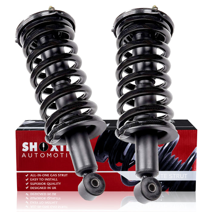 Shoxtec Front Complete Struts Assembly for 04 - 19 Nissan Titan; 04-10 QX56; 04-15 Nissan Armada  Coil Spring Shock Absorber Repl. Part No. 171358