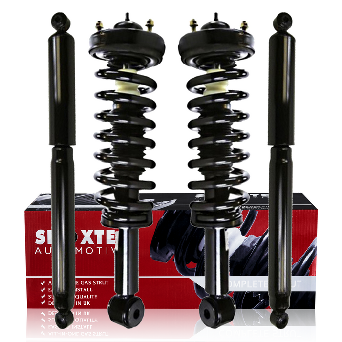 Shoxtec Full Set Complete Strut Shock Absorbers Replacement for 2009-2013 Ford F-150 4WD Only; Repl. no 171141 911302/550062