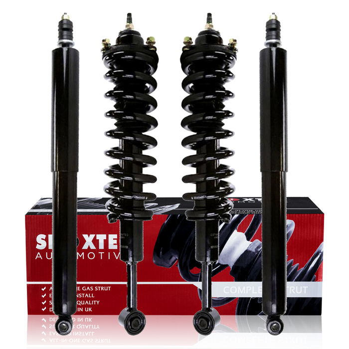 Shoxtec Full Set Complete Strut Shock Absorbers Replacement for 2005-2014 Toyota Tacoma; 4WD ONLY; Replacement for 2015 Toyota Tacoma; Base, TRD Pro; 4WD ONLY Repl.no 171371L 171371R 37280