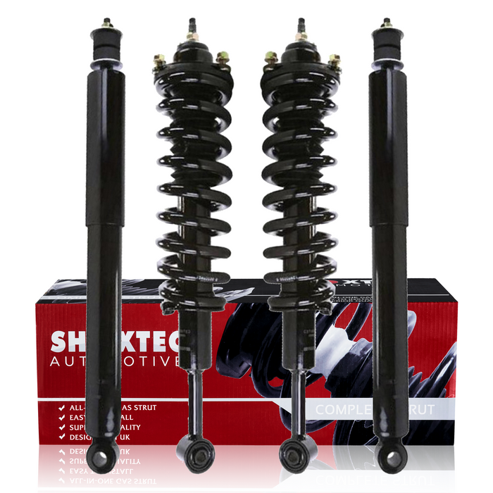 Shoxtec Full Set Complete Strut Shock Absorbers Replacement for 2003-2020 Toyota 4Runner; Except Kinetic Dynamic Suspension and X-REAS Suspension System Replacement for 2007-2014 Toyota FJ Cruiser;