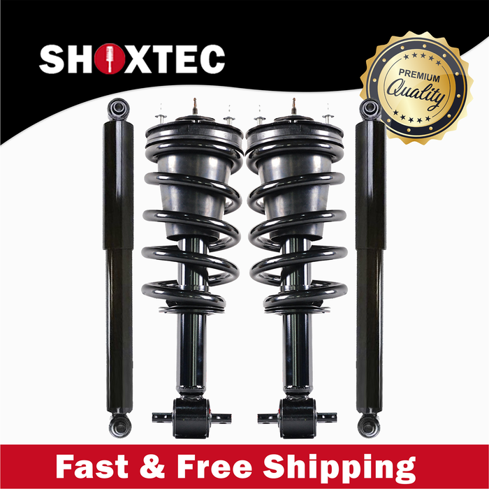 Shoxtec Full Set Complete Strut Assembly Replacement for 2014-2018 Chevrolet Silverado 1500 RWD Only; 2019 Chevrolet Silverado 1500 LD RWD Only; 2014-2019 GMC Sierra 1500 RWD Only Repl No. 139112, 911533