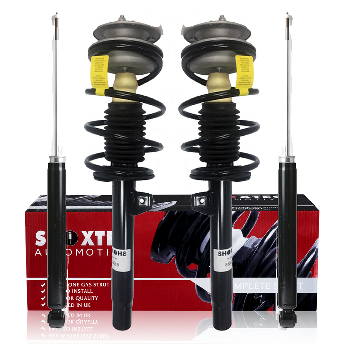 Shoxtec Full Set Complete Strut Shock Absorbers Replacement for 01-05 BMW 320i; Replacement for 99-00 BMW 323i; Replacement for 01-05 BMW 325i; Replacement for 99-00 BMW 328i 01-05 BMW 330i;