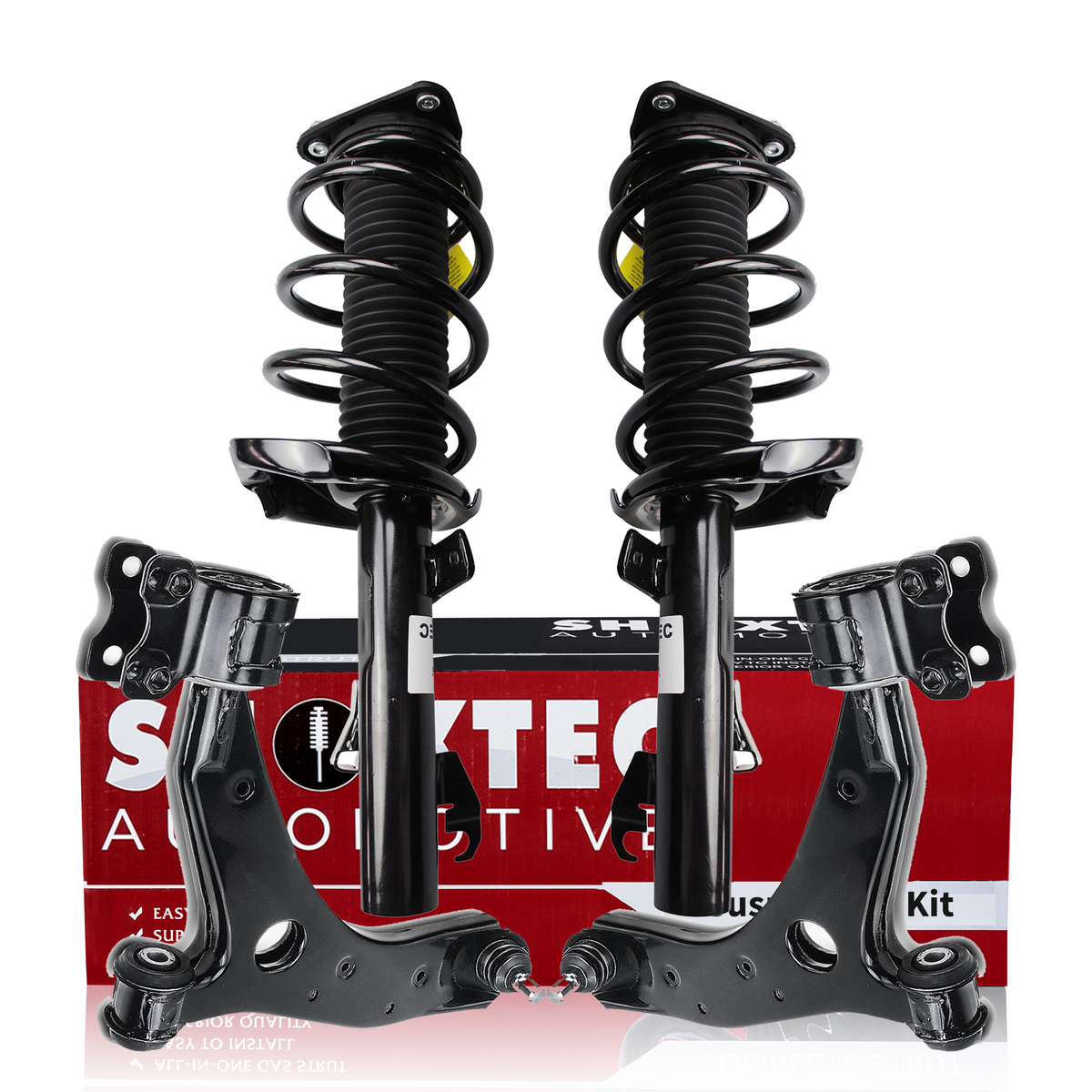 Complete Front Strut Assembly Pair For 2004-2013 Mazda 3 & 2006-2010 Mazda 5 - Left & Right