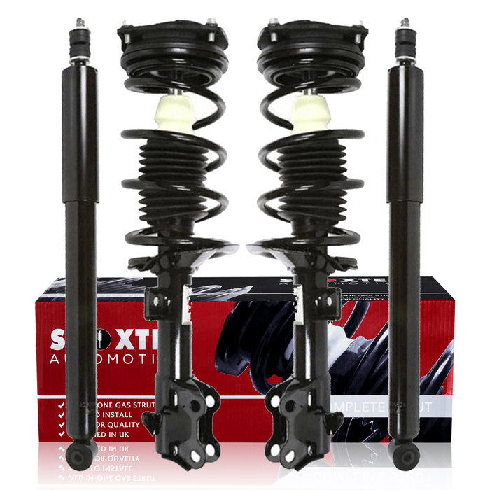 Shoxtec Full Set Complete Strut Shock Absorbers Replacement for 2007-2011 Nissan Versa; All Trim Levels; Replacement for 2012 Nissan Versa; 1.8 S, 1.8 SL Repl. no 172352 172352 172351 5626