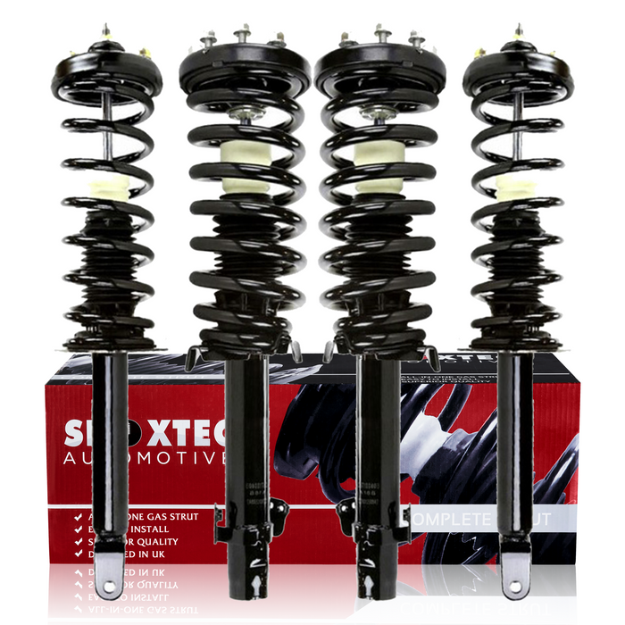 Shoxtec Full Set Complete Strut Shock Absorbers Replacement for 2008-2012 Honda Accord; 2.4L; 3.5L Coupe Repl. no 172562L 172562R 172563