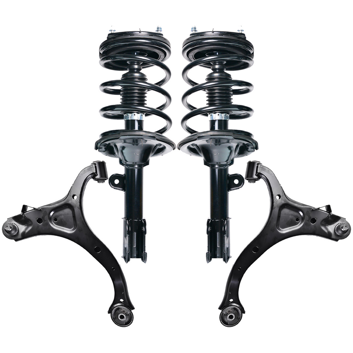 Shoxtec 4pc Front Suspension Shock Absorber Kits Replacement for 2007-2009 Hyundai Santa Fe with Automatic Transmission Only Includes 2 Complete Struts 2 Front Lower Control Arm and Ball Joint