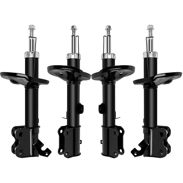 Shoxtec Full Set Shock Absorbers Replacement for 1993-2002 Toyota Corolla, 1993-1997 Geo Prizm, 1998-2002 Chevrolet Prizm, Repl. Part No.71951, 71952, 71953, 71954