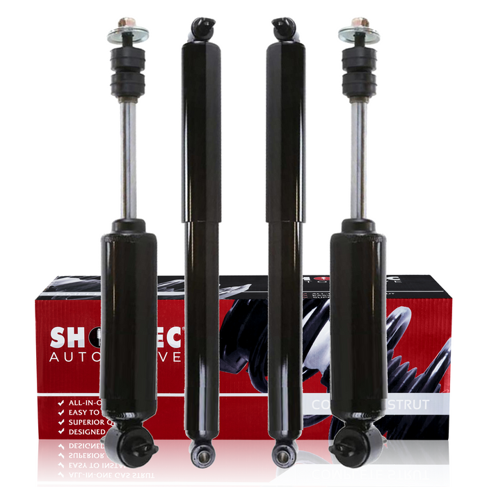 Shoxtec Full Set Shock Absorbers Replacement for 1996-2000 Isuzu Hombre,1992-2004 GMC Jimmy 4WD/RWD,1995-2005 Chevrolet Blazer,1994-2003 S10,1994 S10 Blazer RWD,1994-2003 GMC Sonoma RWD,except ZR2 High Rider,Sport Package,Repl. Part No.37021,37129