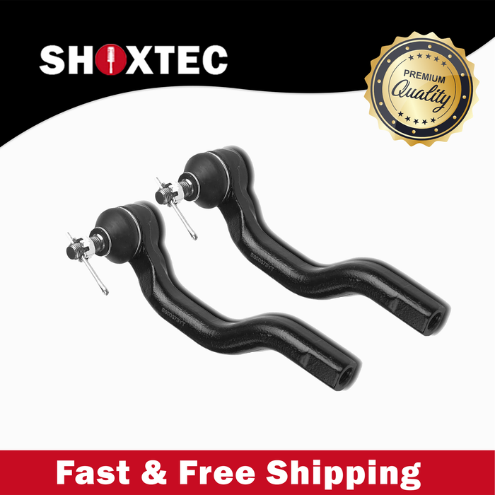 Shoxtec Front Outer Tie Rod End 2pc Passenger Side and Driver Side Replacement for 2006-2011 Honda Civic
