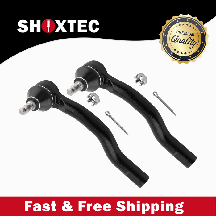 Shoxtec Outer Tie Rod End 2pc Passenger Side and Driver Side Replacement for 07-14 Ford Edge 07-15 Lincoln MKX