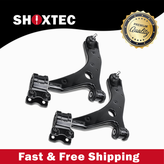 Shoxtec Front Lower Control Arm and Ball Joints Assembly 2pc Passenger Side and Driver Side Replacement for 04-09 Mazda 3 06-17 Mazda 5