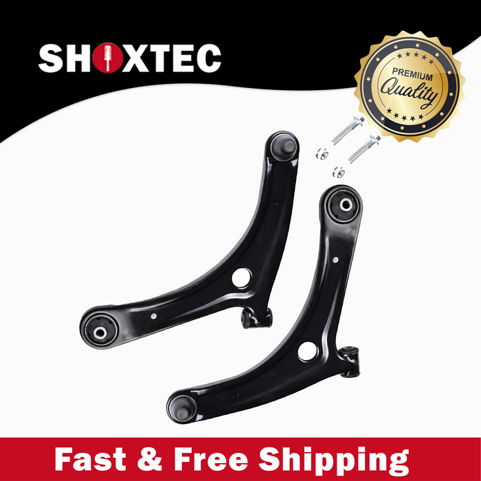 Shoxtec Front Lower Control Arm and Ball Joints Assembly 2pc Passenger Side and Driver Side Replacement for 07-12 Dodge Caliber 07-17 Jeep Compass 07-17 Jeep Patriot