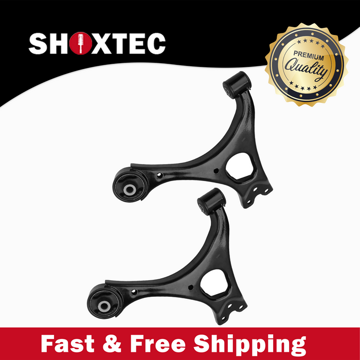 Shoxtec Front Control Arm and Ball Joints Assembly 2pc Passenger Side and Driver Side Replacement for 06-11 Acura CSX 06-11 Honda Civic