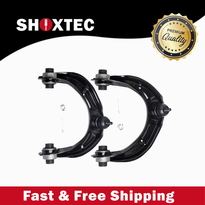Shoxtec Front Upper Control Arms and Ball Joints Assembly 2pc Passenger Side and Driver Side Replacement for 09-14 Acura TL 09-14 Acura TSX 08-14 Honda Accord