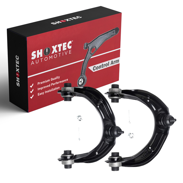 Shoxtec Front Upper Control Arms and Ball Joints Assembly 2pc Passenger Side and Driver Side Replacement for 09-14 Acura TL 09-14 Acura TSX 08-14 Honda Accord