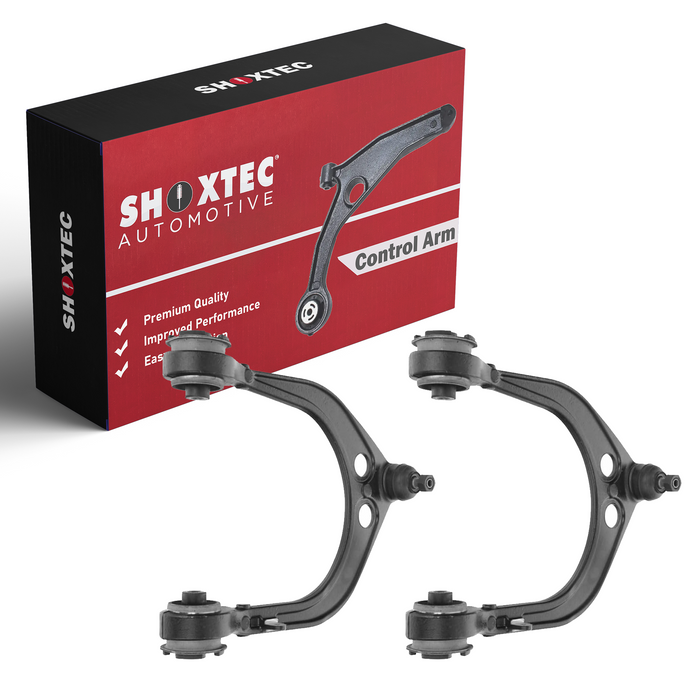 Shoxtec Front Upper Control Arms and Ball Joints Assembly 2pc Passenger Side and Driver Side Replacement for 09-20 Chrysler 300 11-20 Dodge Challenger 09-20 Dodge Charge
