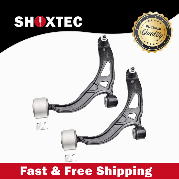 Shoxtec Front Lower Control Arm and Ball Joints Assembly 2pc Passenger Side and Driver Side Replacement for 11-19 Ford Explorer 13-19 Ford Police Interceptor Utility