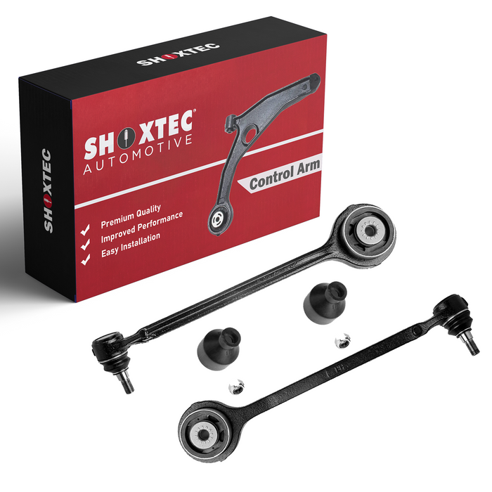 Shoxtec Front Control Arm and Ball Joints Assembly 2pc Passenger Side and Driver Side Replacement for 2011-2023 Chrysler 300; 2011-2023 Dodge Challenger; Charger RWD only