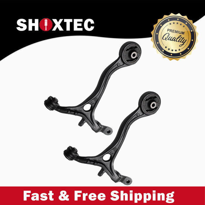 Shoxtec Front Lower Control Arms 2pc Passenger Side and Driver Side Replacement for 09-14 Acura TSX 08-12 Honda Accord