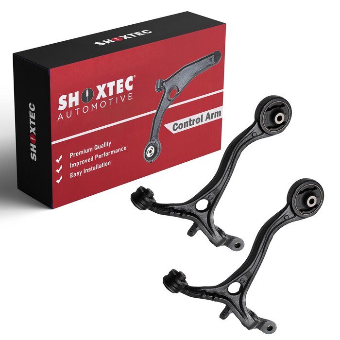 Shoxtec Front Lower Control Arms 2pc Passenger Side and Driver Side Replacement for 09-14 Acura TSX 08-12 Honda Accord