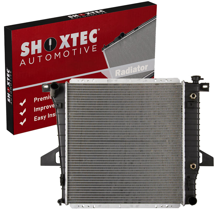 Shoxtec Reemplazo del radiador con núcleo de aluminio para Mazda B2500 98-01 y Ford Ranger 2.5L CU2172 98-01