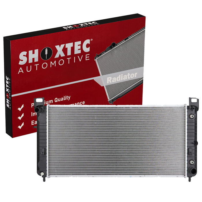 Shoxtec Aluminum Core Radiator Replacement for 02-13 Cadillac Escalade 02-12 Chevrolet Avalanche 07-13 Cheyenne 05-12 Silverado 1500 03-06 Sonora 00-14 Suburban 1500 00-14 Tahoe Repl No. CU2423