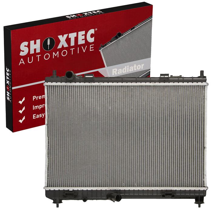 Shoxtec Aluminum Core Radiator Replacement for 2003-2007 Ford Courier 2001-2018 Ford Fiesta L4 1.6L Repl No. CU13201