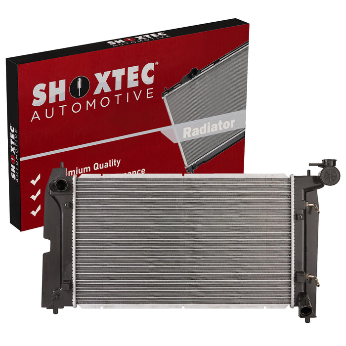 Shoxtec Aluminum Core Radiator Replacement for 2003-2008 Pontiac Vibe 2003-2008 Toyota Corolla 2003-2008 Toyota Matrix Repl No.CU2428