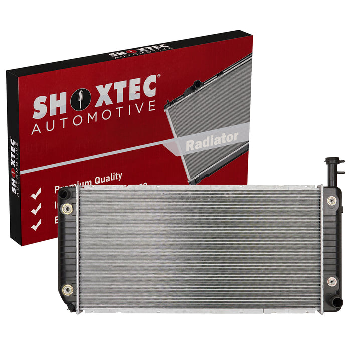 Shoxtec Radiador de núcleo de aluminio de repuesto para 04-20 Chevrolet Express 2500 04-20 Express 3500 09-20 Express 4500 10-19 Express Cargo 04-20 GMC Savana 2500 06-20 Savana 3500 09-20 Savana 4500 Repl No.CU2791