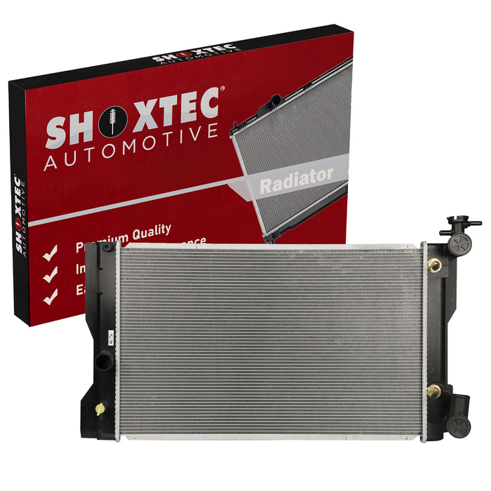 Shoxtec Aluminum Core Radiator Replacement for 2009-2010 Pontiac Vibe 2009-2019 Toyota Corolla 2009-2014 Toyota Matrix Repl No.CU13106