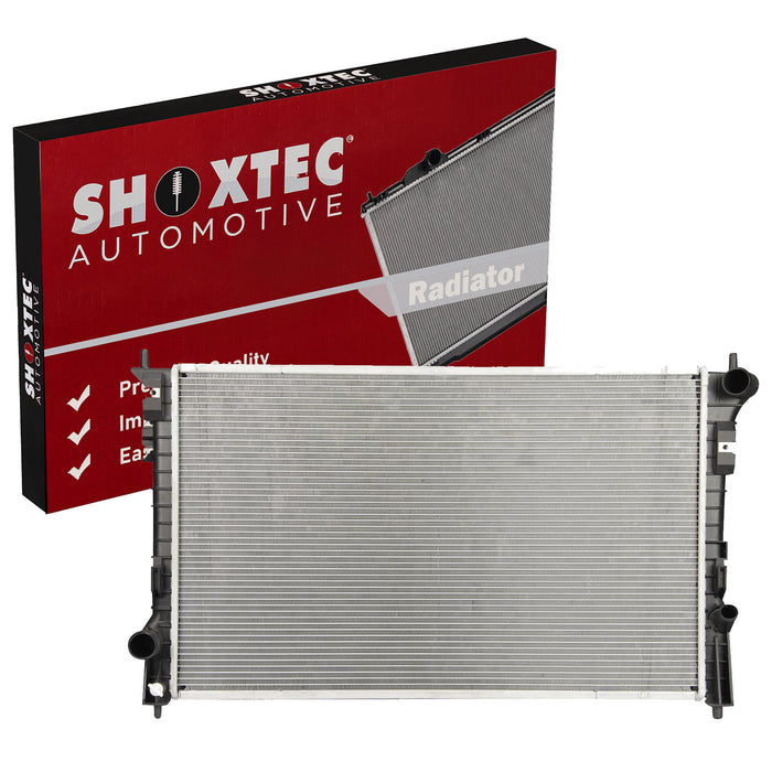 Shoxtec Aluminum Core Radiator Replacement for 2007-2014 Ford Edge 2009-2012 Ford Flex 2008-2019 Ford Taurus 2009-2016 Lincoln MKS 2010-2012 Lincoln MKT 2007-2015 Lincoln MKX 08 09 Mercury Sable Repl No.CU2937