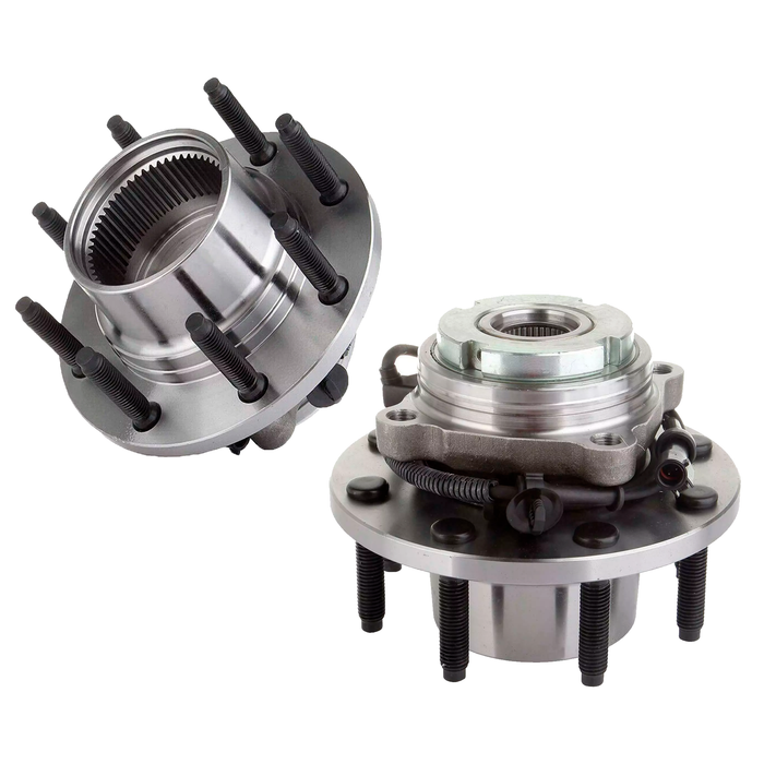 Shoxtec Front Pair Wheel Bearing Hub Assembly Compatible with 1999-2004 Ford F-250 Super Duty 4WD; Compatible with 1999-2004 Ford F-350 Super Duty Repl Part No. 515020